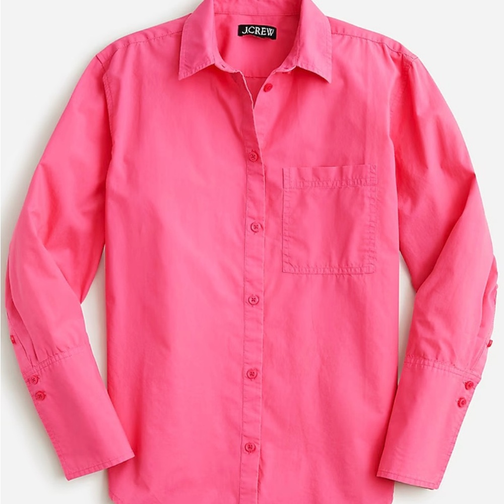 J. Crew Garçon Shirt in Garment Dyed Cotton Poplin